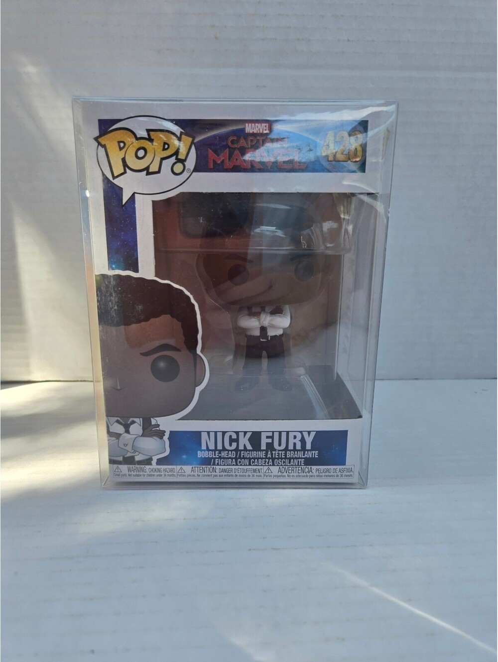 Funko Pop! Marvel Captain Marvel Nick Fury #428 Collectible Figure - Very Good